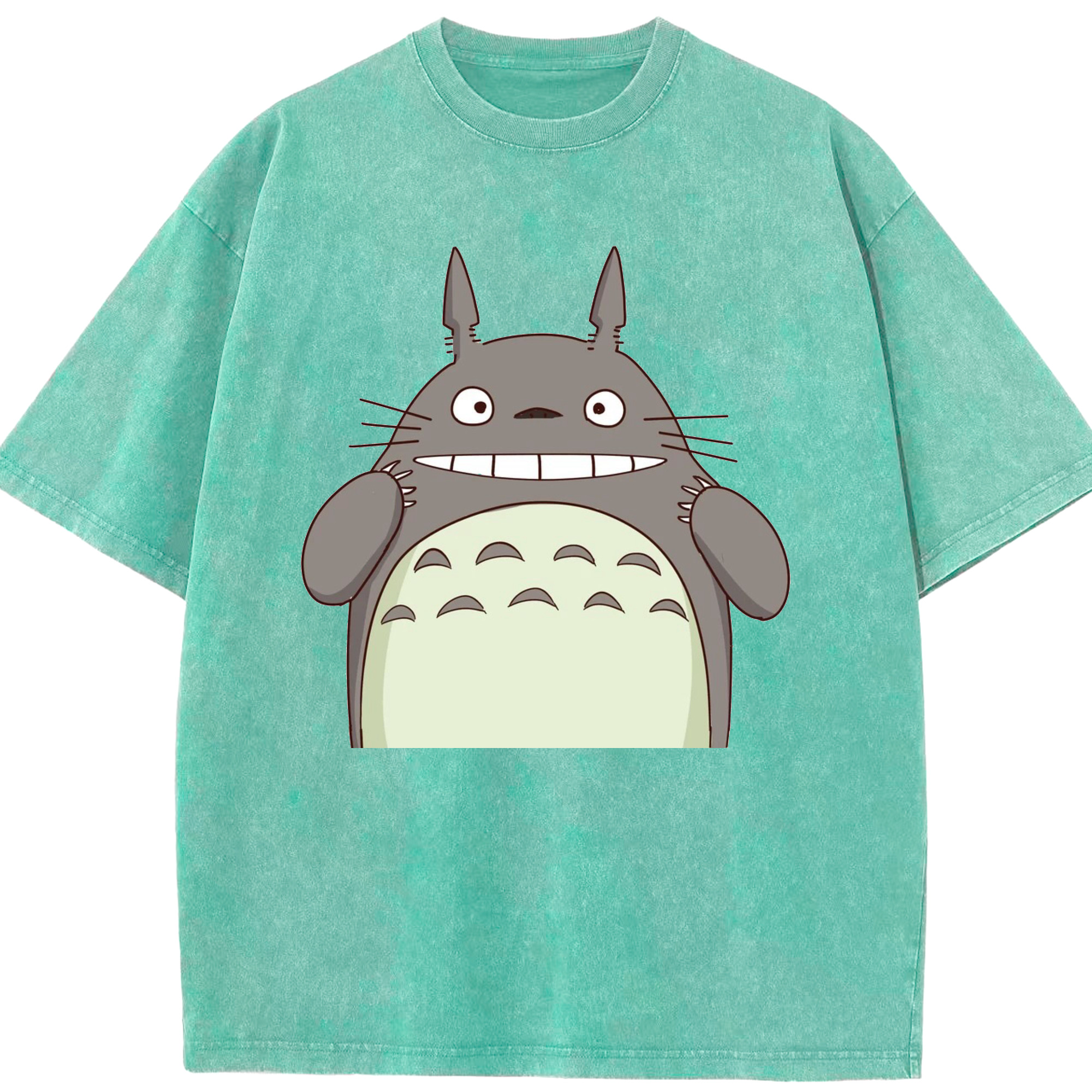 （画像用） となりのトトロ 草壁メイ 草壁サツキ My Neighbor Totoro Satsuki Kusakabe Mei Kusakabe 綿100% ヴィンテージ風 半袖Tシャツ（フロントプリント）